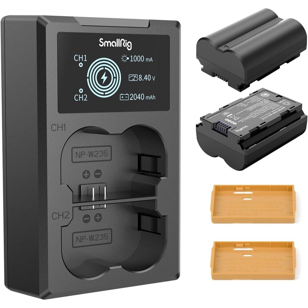 SmallRig 2040mAh Camera 2 Battery Charger Set for NP-W235 for FUJIFILM X-T4/X-T5